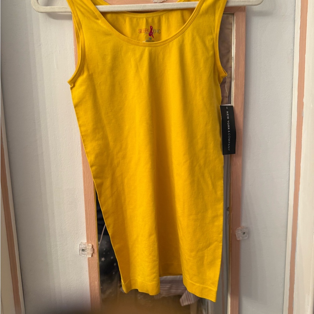 New York & Company Vibrant Yellow Shapewear Top